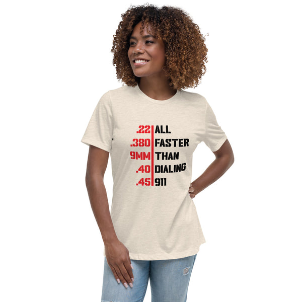 Guns Are Faster Women's Relaxed Tee